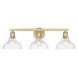 Carver 3 Light 28 inch Brushed Champagne Bronze Vanity Lighting Wall Light